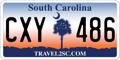 SC license plate CXY486