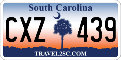 SC license plate CXZ439
