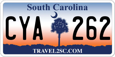 SC license plate CYA262