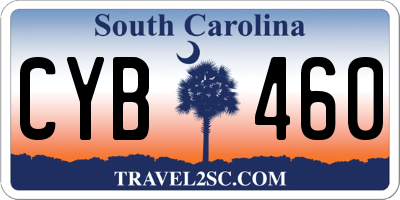 SC license plate CYB460