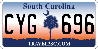 SC license plate CYG696