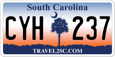 SC license plate CYH237