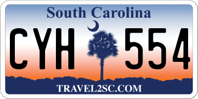 SC license plate CYH554