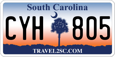 SC license plate CYH805
