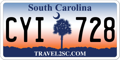 SC license plate CYI728