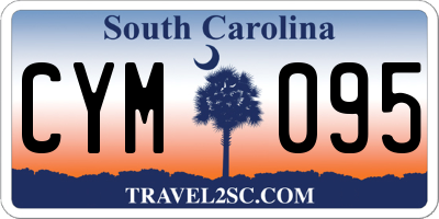 SC license plate CYM095