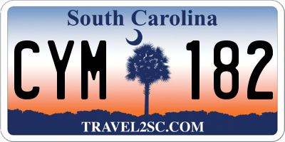 SC license plate CYM182