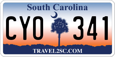 SC license plate CYO341