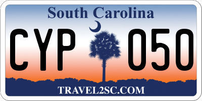SC license plate CYP050