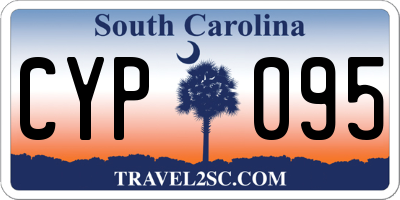 SC license plate CYP095