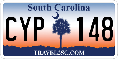 SC license plate CYP148