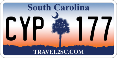 SC license plate CYP177