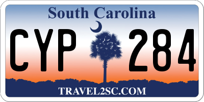SC license plate CYP284