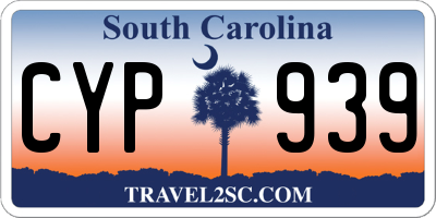 SC license plate CYP939
