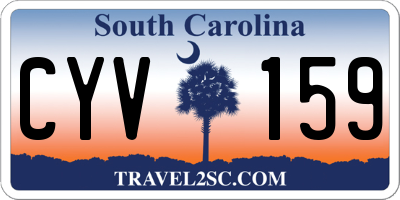 SC license plate CYV159