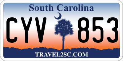 SC license plate CYV853