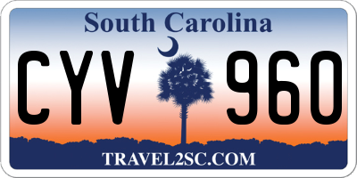 SC license plate CYV960