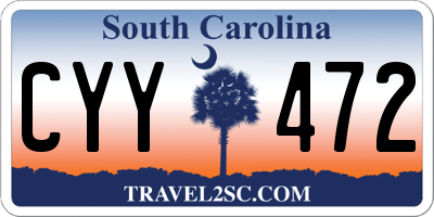 SC license plate CYY472