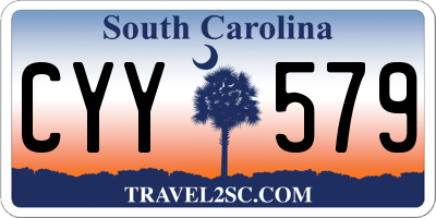 SC license plate CYY579
