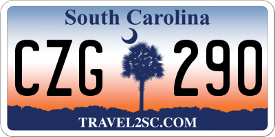SC license plate CZG290