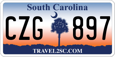 SC license plate CZG897