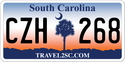 SC license plate CZH268