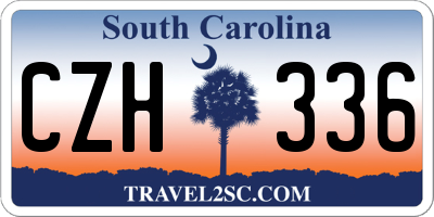 SC license plate CZH336