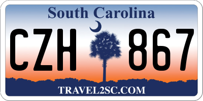 SC license plate CZH867