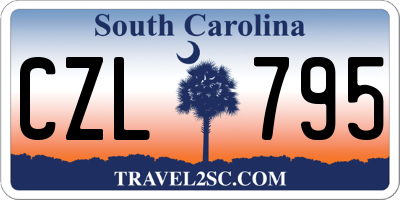 SC license plate CZL795
