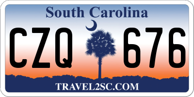 SC license plate CZQ676