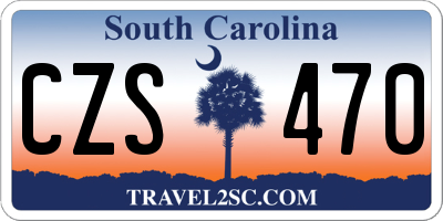 SC license plate CZS470