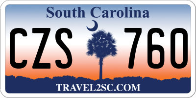 SC license plate CZS760