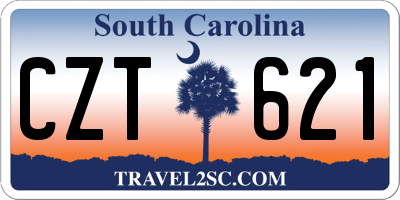 SC license plate CZT621