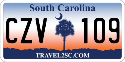 SC license plate CZV109