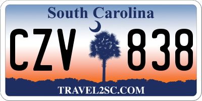 SC license plate CZV838