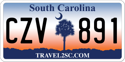 SC license plate CZV891