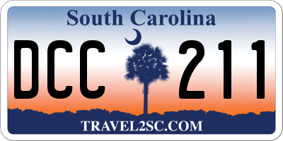 SC license plate DCC211