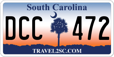 SC license plate DCC472