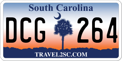 SC license plate DCG264