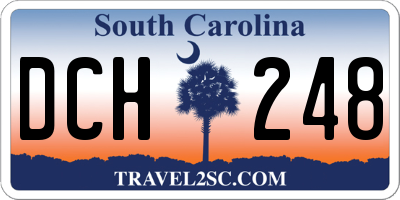 SC license plate DCH248