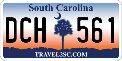 SC license plate DCH561