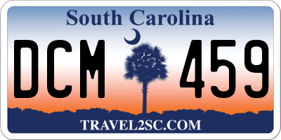 SC license plate DCM459