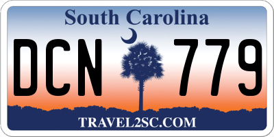 SC license plate DCN779
