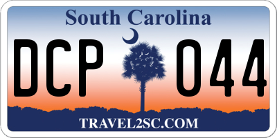 SC license plate DCP044