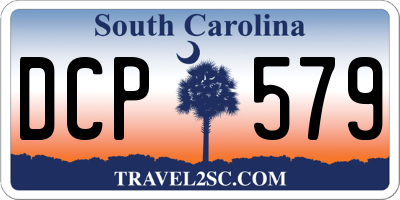 SC license plate DCP579