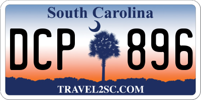 SC license plate DCP896