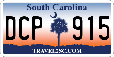 SC license plate DCP915
