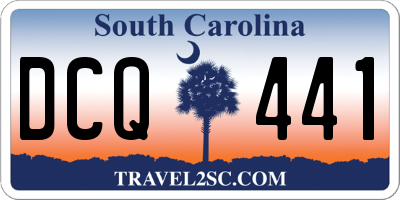 SC license plate DCQ441