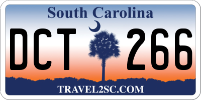 SC license plate DCT266