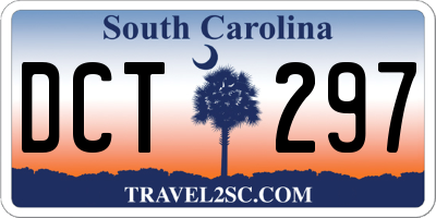 SC license plate DCT297